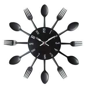 Cutlery Metal Kitchen Wall Clock