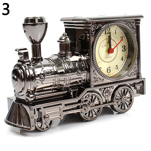 Cartoon Locomotive Train Clock