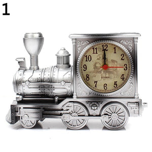 Cartoon Locomotive Train Clock