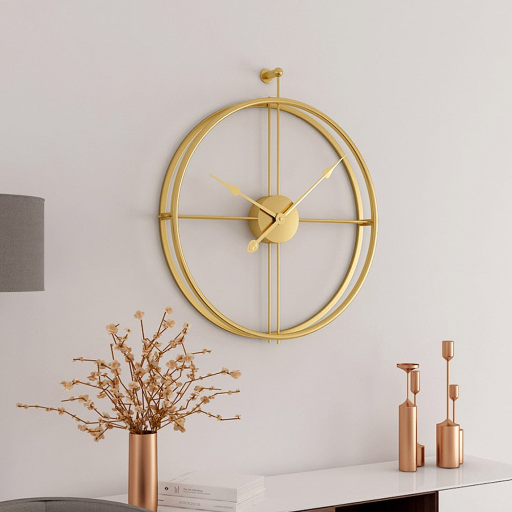Large Brief European Style Silent Wall Clock