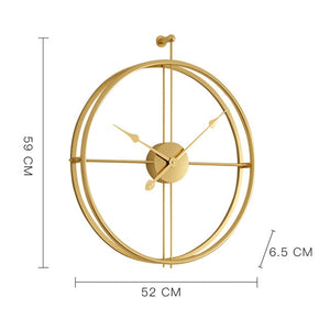 Large Brief European Style Silent Wall Clock